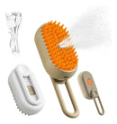 Escova Vaporizadora para Pets – Ideal para Cães e Gatos, Remove Nós e Hidrata com Vapor